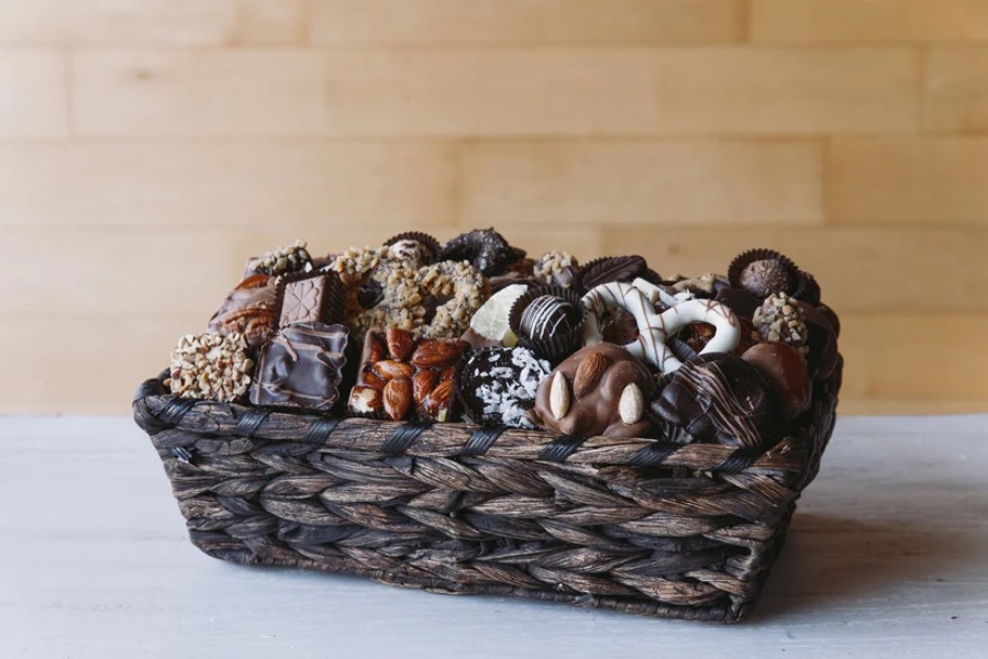 Gourmet Chocolate Gift Baskets from Peters Flowers in New York City