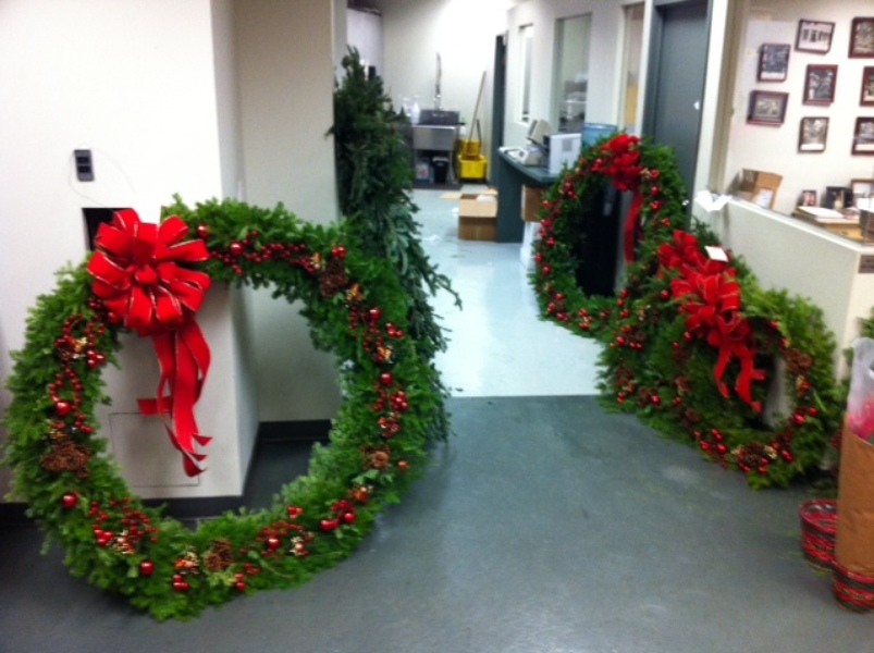 Holiday Decorated Wreath  from Peters Flowers in New York City